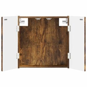 vidaXL Cabinet pour cible ALKMAAR Ch&ecirc;ne fum&eacute; 52,5 x 10,5 x 53,5 cm