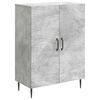 vidaXL Buffet Gris b&eacute;ton 66 x 34,5 x 89,5 cm Bois d'ing&eacute;nierie