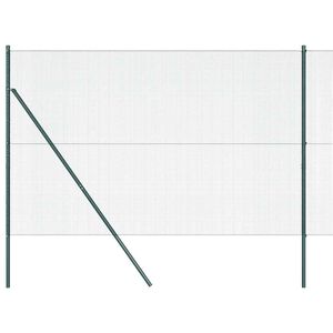 vidaXL Cl&ocirc;ture en fils soud&eacute;s pour fixation au sol 25 x 1,6 m Vert