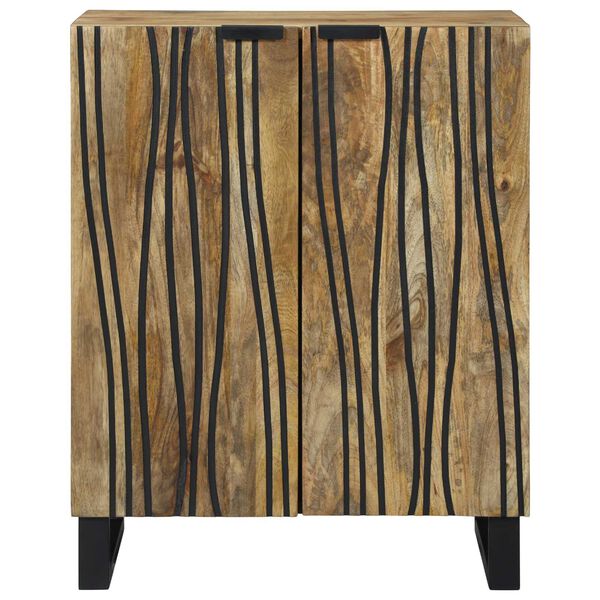vidaXL Buffet Marron 60 x 33.5 x 75 cm Bois de manguier massif