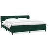 vidaXL Sommier &agrave; lattes de lit et matelas vert fonc&eacute; 180x210cm velours