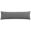 vidaXL Coussins de canap&eacute; 2 pcs Gris fonc&eacute; 145 x 40 cm tissu