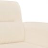 vidaXL Canap&eacute; &agrave; 2 places Beige 120 cm Tissu microfibre