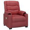 vidaXL Fauteuil de massage Rouge bordeaux Similicuir