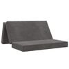 vidaXL Canap&eacute;-lit pliable 160 x 67 x 45 cm Gris fonc&eacute;