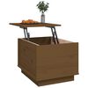 vidaXL Table basse Marron miel 40x50x35 cm Bois massif de pin