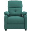 vidaXL Fauteuil inclinable Vert fonc&eacute; Tissu