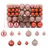 vidaXL Boules de No&euml;l 100 pcs rose et ros&eacute; 3 / 4 / 6 cm