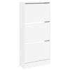 vidaXL Armoire à chaussures blanc 60x21x125,5 cm bois d'ingénierie