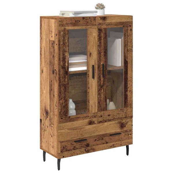 vidaXL Haut Armoire Bois Ancien 69,5 x 31 x 115 cm Bois d'ing&eacute;nierie