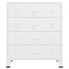 vidaXL Armoire à tiroirs industrielle Blanc 78x40x93 cm Métal