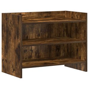 vidaXL Meuble TV 60 x 33 x 47 cm Ch&ecirc;ne fum&eacute; Bois d'ing&eacute;nierie
