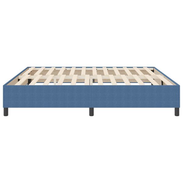 vidaXL Cadre de lit plateforme Bleu 200 x 200 cm tissu