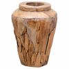 vidaXL Vase de décoration 40 x 60 cm Bois de teck solide