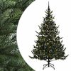 vidaXL Sapin de No&euml;l artificiel avec boules 180 cm 300 LED Blanc chaud