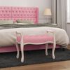 vidaXL Banc Rose 80x45x60 cm Velours