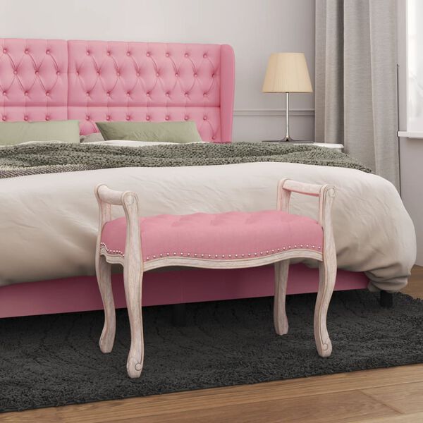 vidaXL Banc Rose 80x45x60 cm Velours