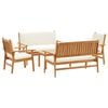 vidaXL Ensemble de canap&eacute; de jardin 5 pcs Marron Bois d'Acacia Massif