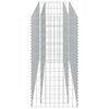 vidaXL Lit sur&eacute;lev&eacute; &agrave; gabion Acier galvanis&eacute; 180x50x100 cm