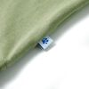 T-shirt pour enfants avec manches courtes kaki clair 140