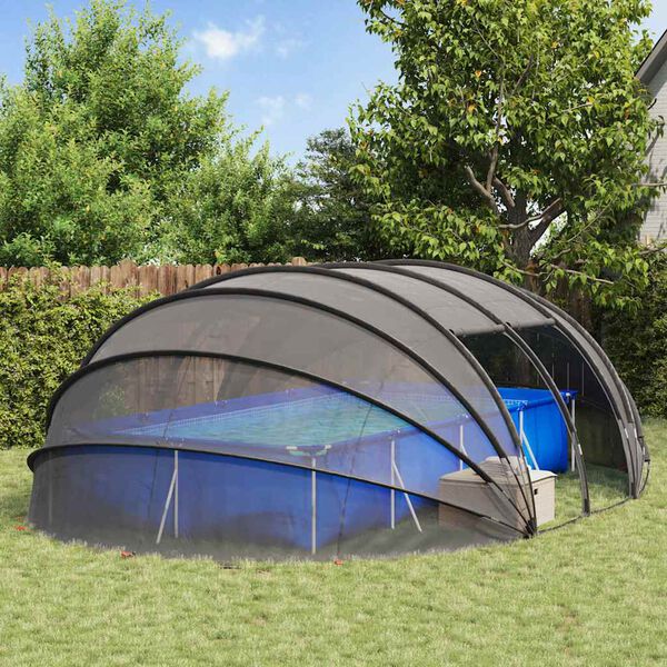 vidaXL Dôme de tente de piscine Transparent 640 x 432 x 205 cm