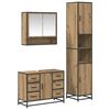 vidaXL Ensemble de mobilier de salle de bain 3 pc Ch&ecirc;ne artisanal