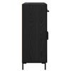 vidaXL Buffet Ch&ecirc;ne noir 69,5 x 34 x 90 cm Bois d'ing&eacute;nierie
