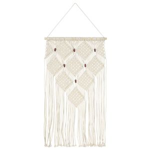 vidaXL Cintre mural en macram&eacute; 40x80 cm Coton