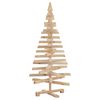 vidaXL Arbres de Noël avec support Naturel 120 cm Bois massif en pin