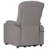 vidaXL Fauteuil de massage Taupe Tissu