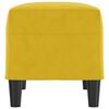 vidaXL Banc Jaune 70x35x41 cm Velours