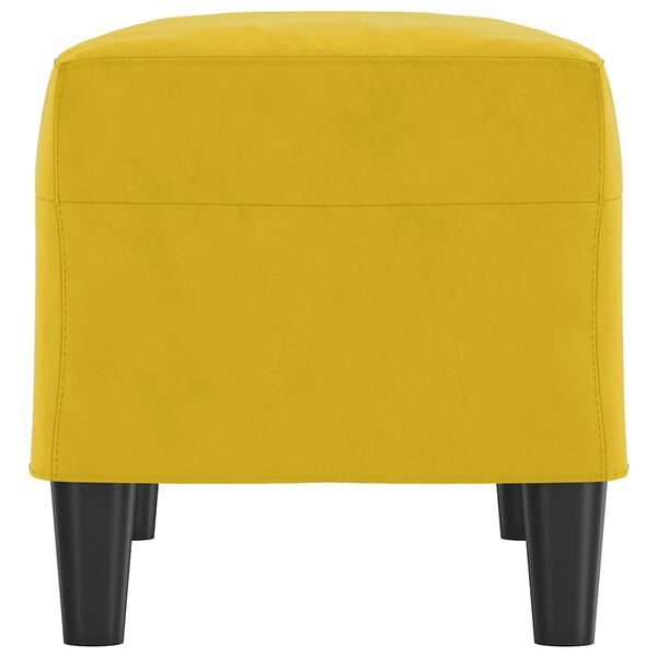 vidaXL Banc Jaune 70x35x41 cm Velours
