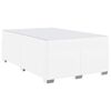 vidaXL Cadre de lit Blanc 120 x 190 cm tissu