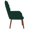 vidaXL Chaise de relaxation Vert fonc&eacute; Velours