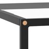 vidaXL Table basse Noir avec verre tremp&eacute; 80x80x35 cm
