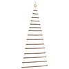 vidaXL Sapin de No&euml;l suspendu avec &eacute;toile sup&eacute;rieure 100 x 210 cm Branche naturelle