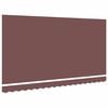 vidaXL Toile de rechange pour auvent Marron 380 x 195 cm Polyester
