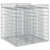 vidaXL Lit sur&eacute;lev&eacute; gabion 2 pc 100 x 100 x 100 cm Acier galvanis&eacute;
