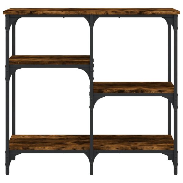 vidaXL Table console chêne fumé 80x29x75 cm bois d'ingénierie