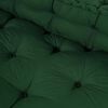 vidaXL Coussin de canapé sur palette Vert tissu