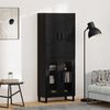vidaXL Haut Armoire 2 pcs Ch&ecirc;ne noir 69,5 x 34 x 180 cm