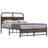 vidaXL Cadre de lit sans matelas 135x190 cm ch&ecirc;ne marron