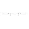 vidaXL Kit fixation porte coulissante 200 cm Acier inoxydable Argent&eacute;