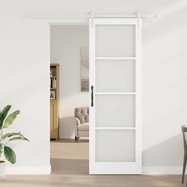vidaXL Porte coulissante ORKDAL Blanc 78 x 232 cm
