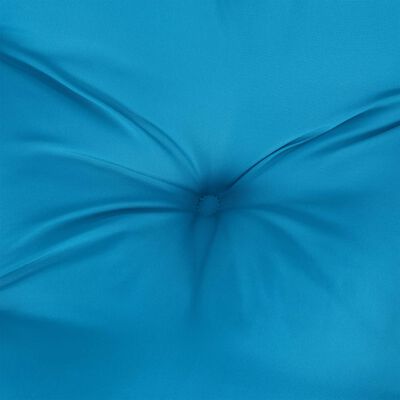 vidaXL Coussin de palette bleu 50x40x12 cm tissu