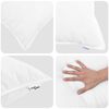 vidaXL Couette avec oreiller 2 pcs Blanc Microfibre
