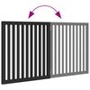 vidaXL Barri&egrave;re pour chien pliable 2 panneaux noir bois de peuplier