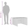 vidaXL Garage pour robot tondeuse gris 86x90x52/57 cm r&eacute;sine tress&eacute;e