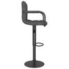 vidaXL Tabouret de bar Gris foncé Tissu
