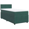 vidaXL Sommier &agrave; lattes de lit avec matelas Vert fonc&eacute; 90x200 cm
